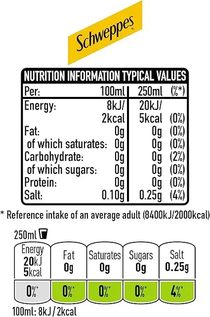 Schweppes Slimline Tonic Water 1L - RV Drinks