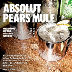 Absolut Pears Flavoured Swedish Vodka 70cl