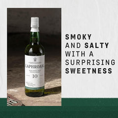 Laphroaig 10 Year Old Scotch Islay Single Malt Whisky 70cl