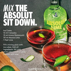 Absolut Lime Flavoured Swedish Vodka 70cl