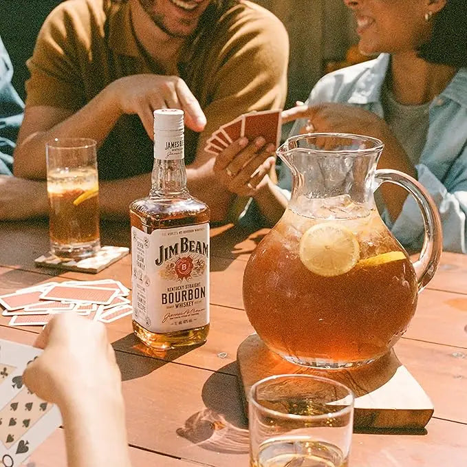 Jim Beam Kentucky Straight Bourbon Whiskey 1L - RV Drinks