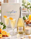 Freixenet Prosecco D.O.C. 75cl, 2 Cut-Glass Flutes &amp; Gardenia Candle Gift Set