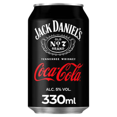 Jack Daniel's Whiskey & Coca-Cola Premixed Can 4 x 330 ml