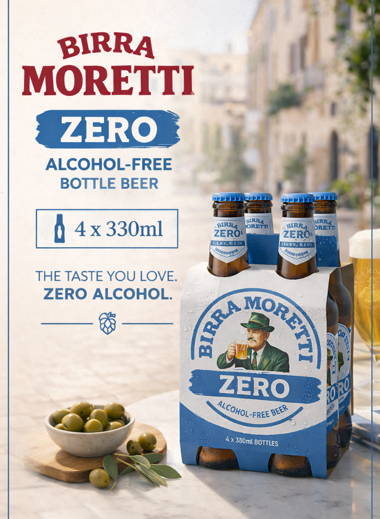 birra moretti zero alcohol free