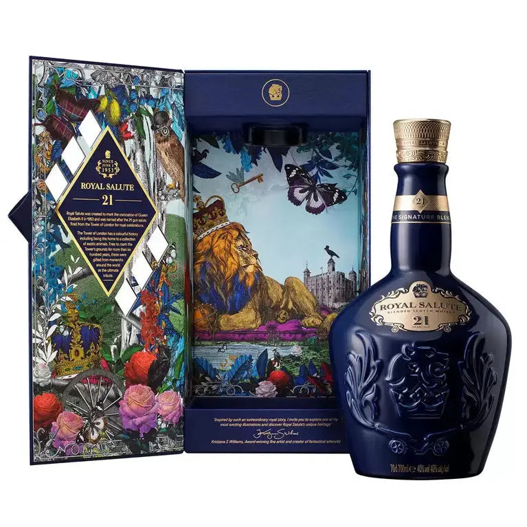 Royal Salute 21 Year Old Sapphire Flagon Blended Scotch Whisky 70cl - RV Drinks