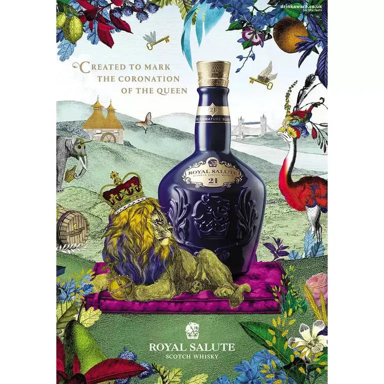 Royal Salute 21 Year Old Sapphire Flagon Blended Scotch Whisky 70cl - RV Drinks