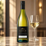 Crisp Cloud Mountain Sauvignon Blanc bottle with label detail