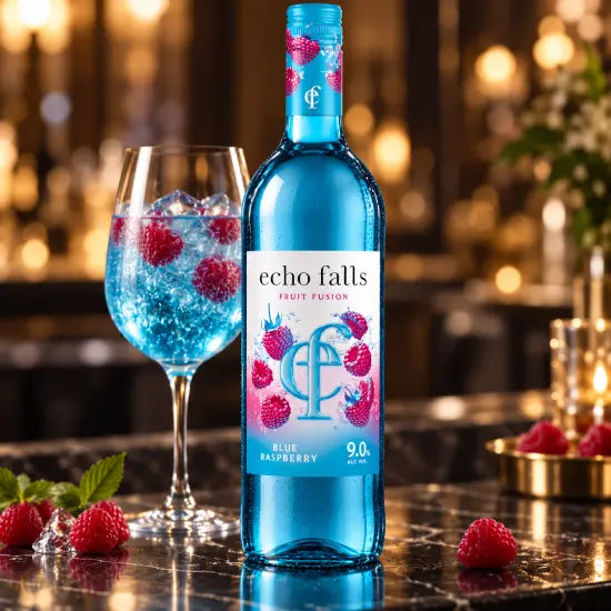 Echo Falls Blue Raspberry fruit wine, 75cl bottle