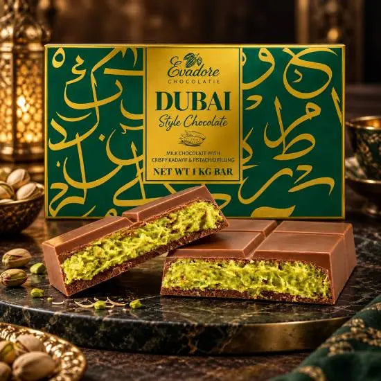 Evadore chocolate bar, one kilogram sharing size