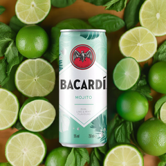BACARDI MOJITO PREMIX RUM COCKTAIL 4 X 250 ml