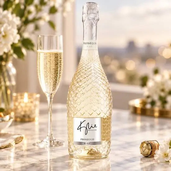 Kylie Minogue Prosecco DOC wine, front label view