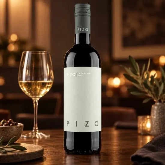 Pizo white Garnacha wine, dry Spanish bottle, 750ml
