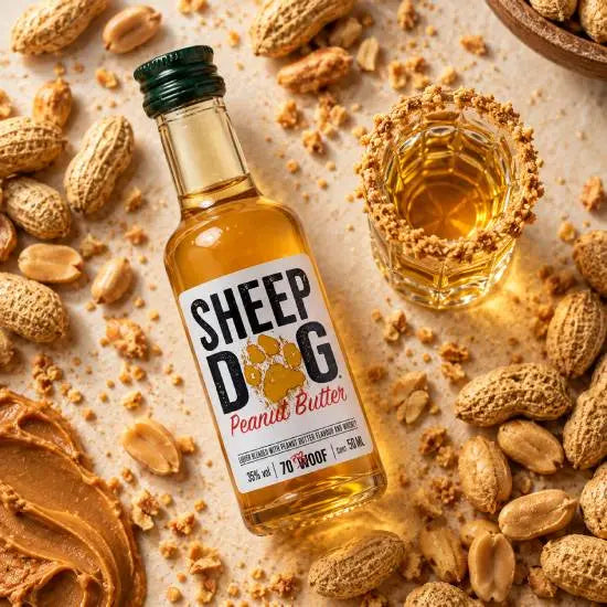 Sheep Dog peanut butter whiskey miniature, small size
