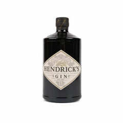 Hendrick's Gin bottle on a white background